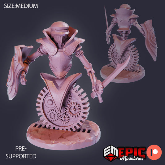 Gear Town Knight (3 Variants) - Epic Miniatures