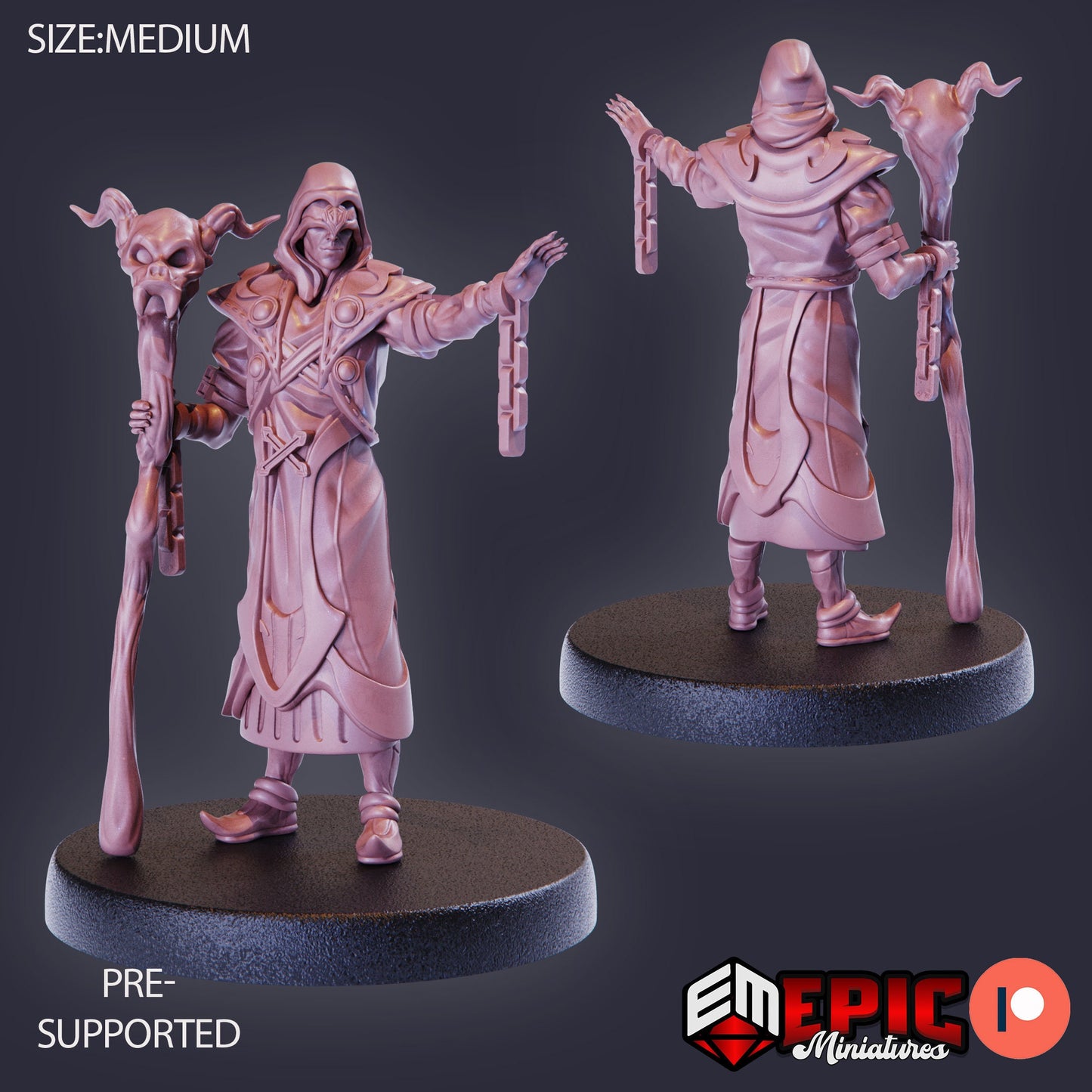Dark Cultists, Set 1 (3 Variants Available) - Epic Miniatures