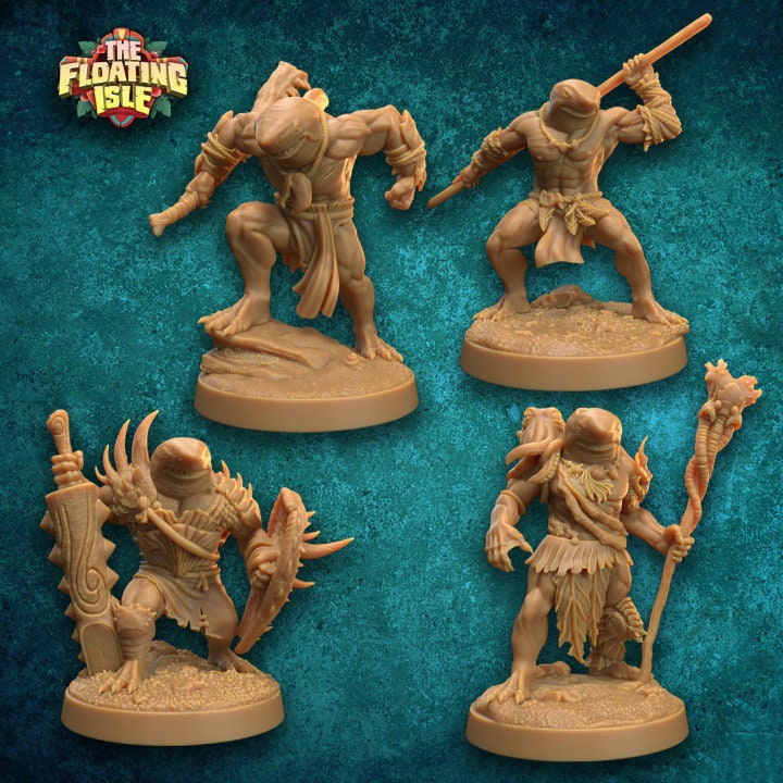 Sharks - Shark Folk (4 Variants Available) - Dragon Trapper's Lodge