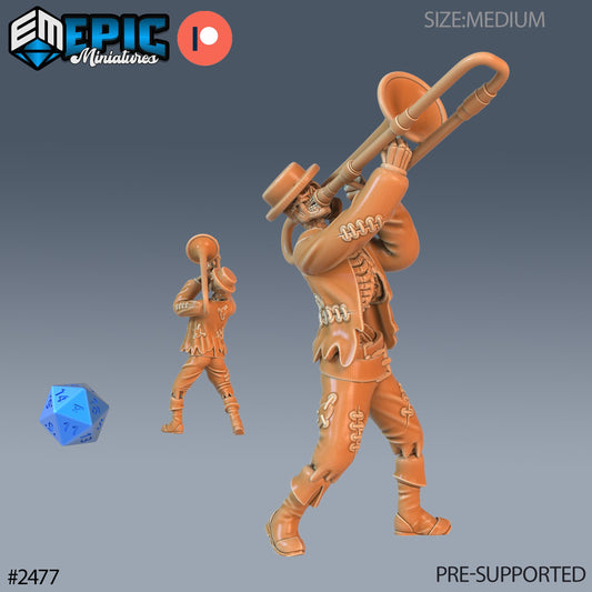 Skeleton Musician Set 3 (5 Variants) - Epic Miniatures