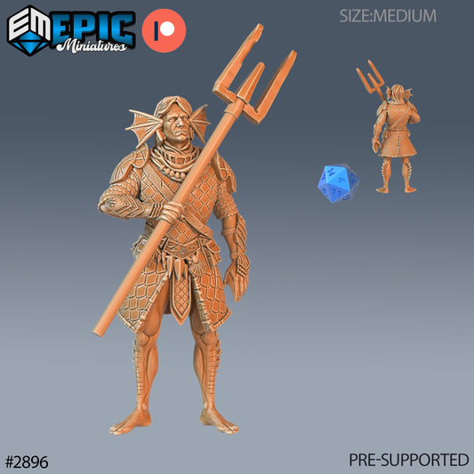 Triton Warrior (3 Variants Available) - Epic Miniatures