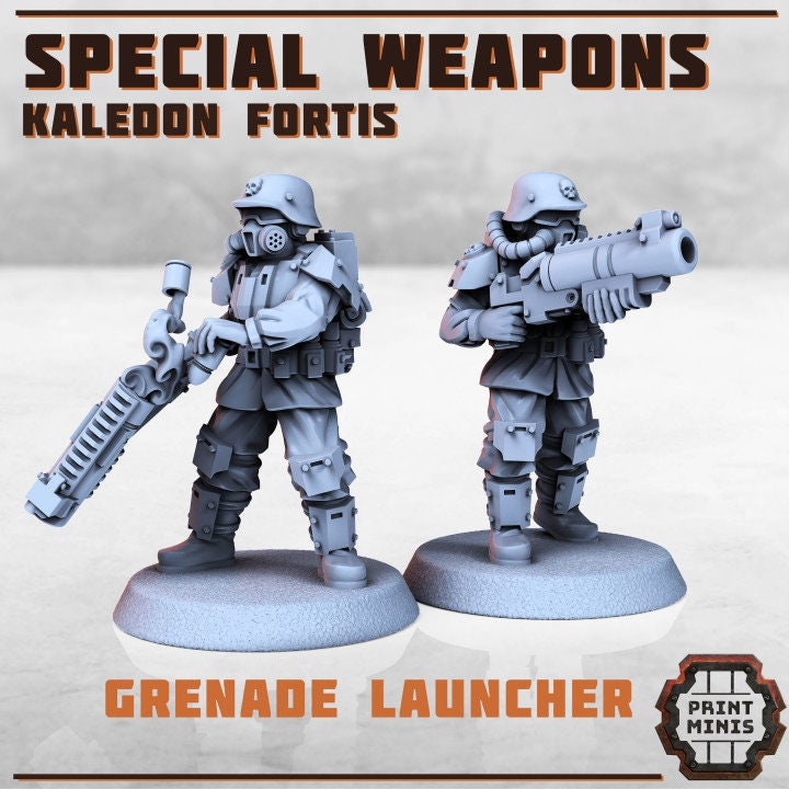 Caledon Fortis - Special Weapons Troop 2 (6 Variants Available) - Print Minis