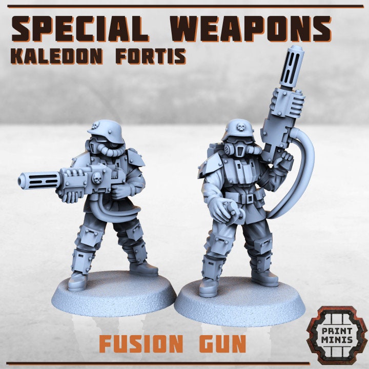 Caledon Fortis - Special Weapons Troop 2 (6 Variants Available) - Print Minis