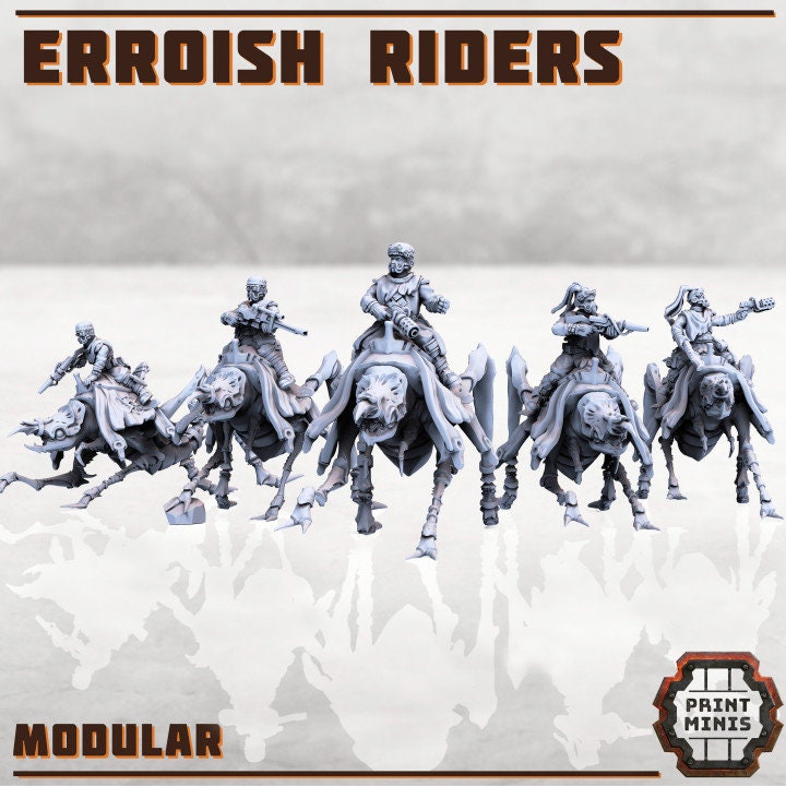 Erroish Stenobeast Riders (Modular Kit) - Print Minis