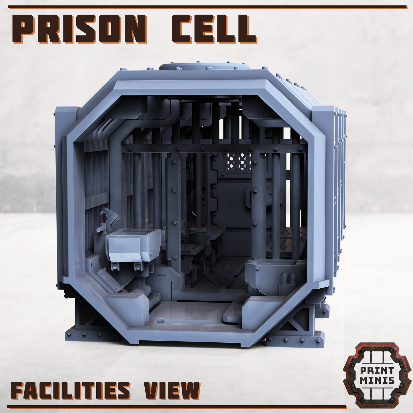 Prison Cell Container - Modular Kit - Print Minis