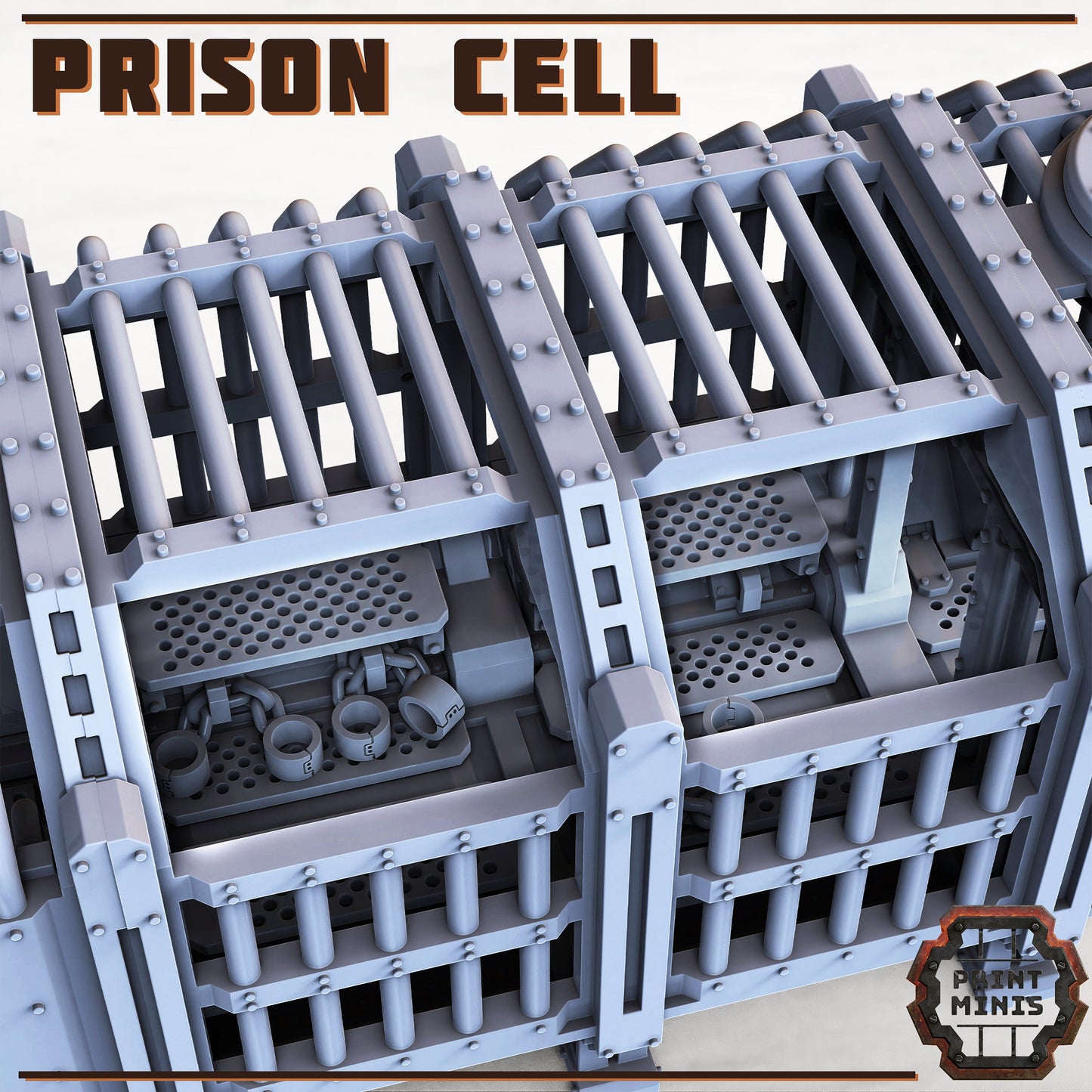 Prison Cell Container - Modular Kit - Print Minis