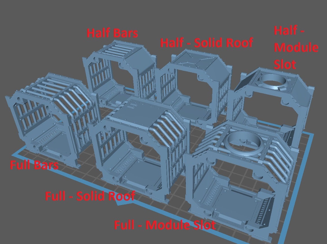 Prison Cell Container - Modular Kit - Print Minis