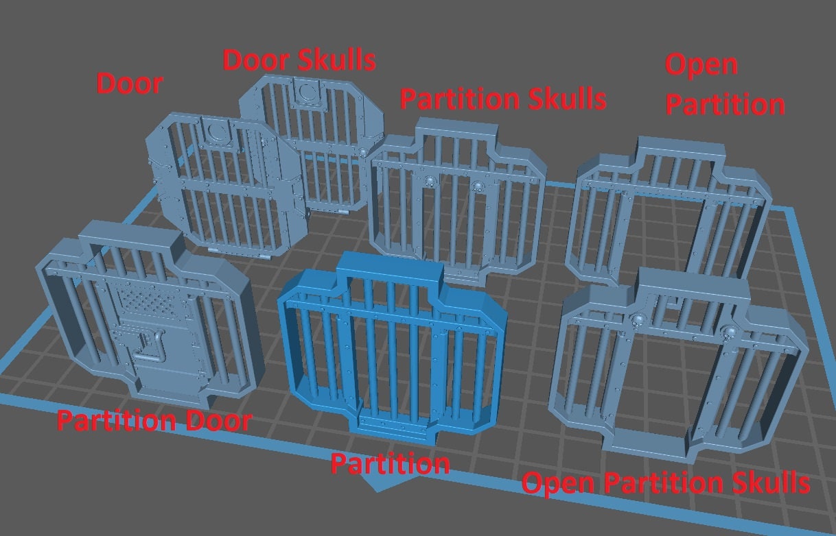 Prison Cell Container - Modular Kit - Print Minis