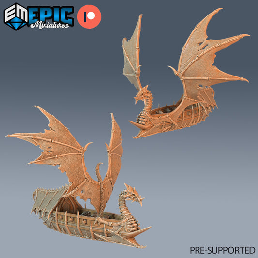 Dragon Bone Pirate Ship (2 Variants Available) - Epic Miniatures