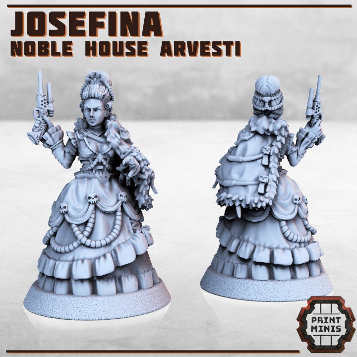 Josefina, Noble of House Arvesti (2 Variants Available) - Print Minis