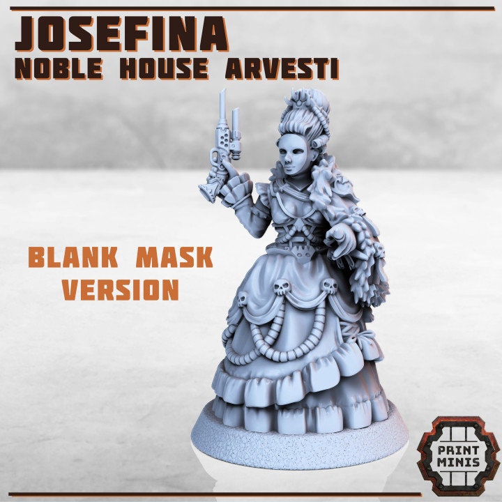 Josefina, Noble of House Arvesti (2 Variants Available) - Print Minis