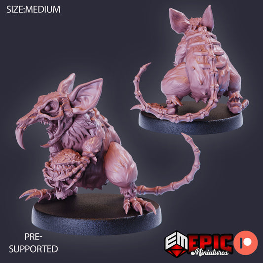 Giant Rat Revenant (3 Variants) - Epic Miniatures