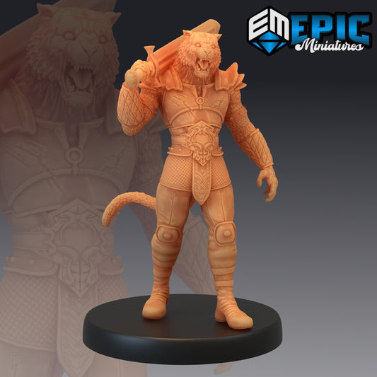 Tabaxi Tiger General (3 Variants) - Epic Miniatures
