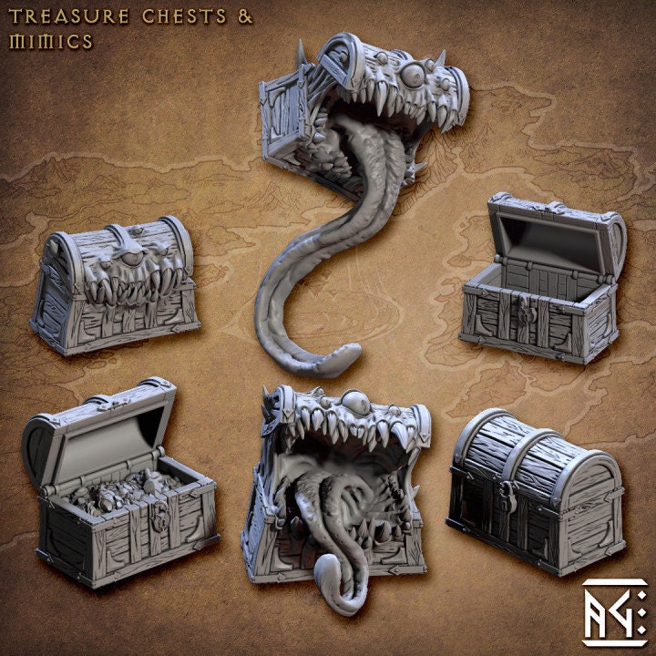Treasure Chest Mimics (6 variants available) - Artisan Guild