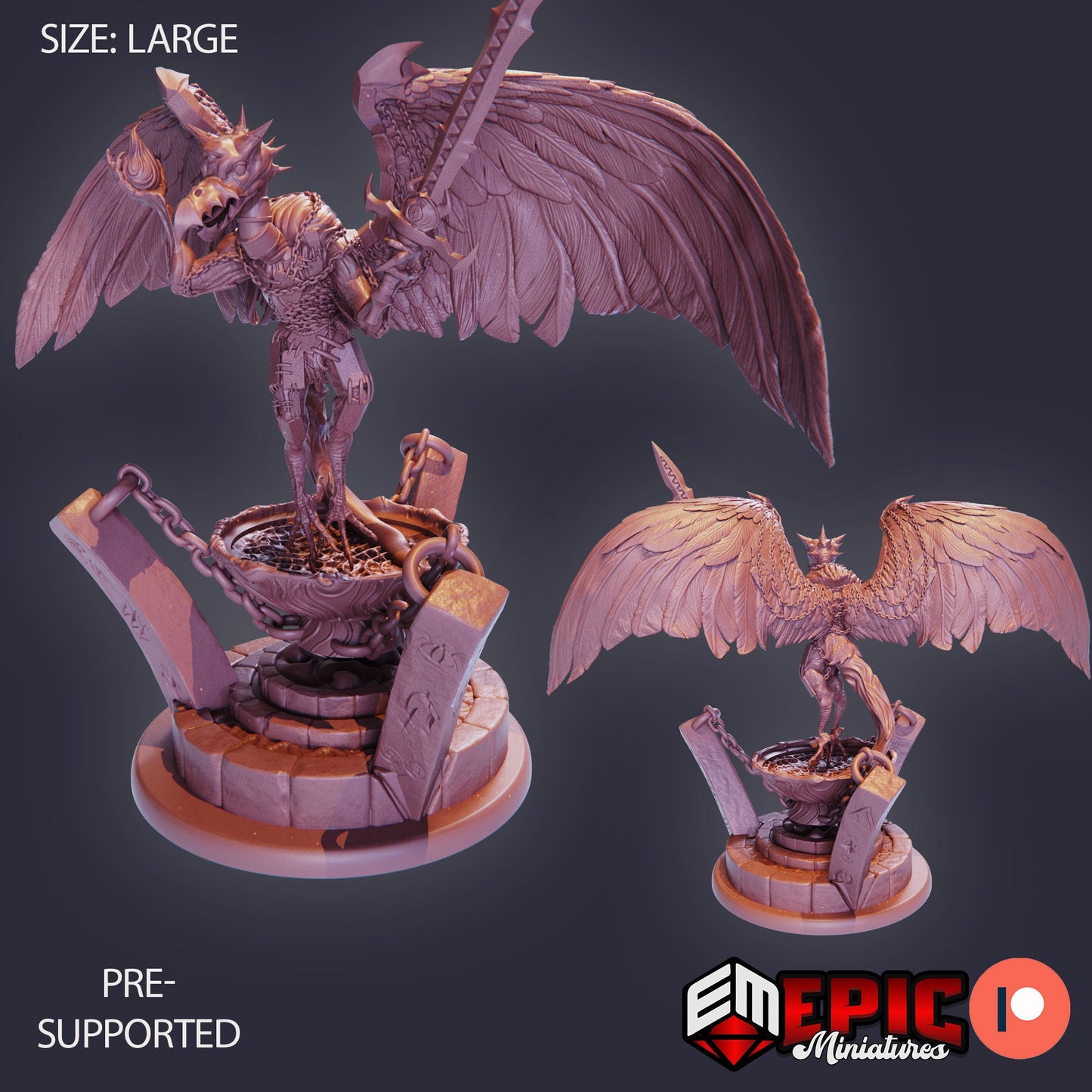 Vulture Demon (3 Variants) - Epic Miniatures