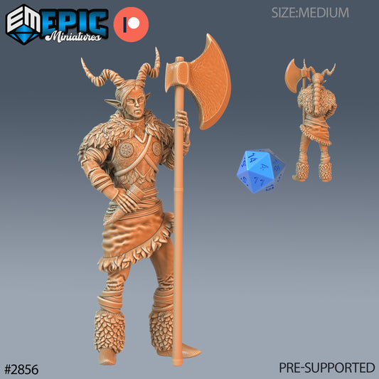 Tiefling Viking Female (3 Variants Available) - Epic Miniatures