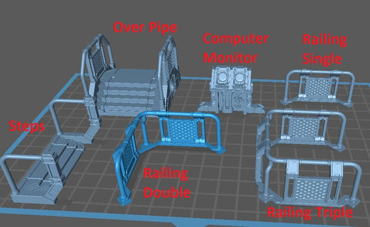 Distillation Walkways - Scenery Kit - Print Minis