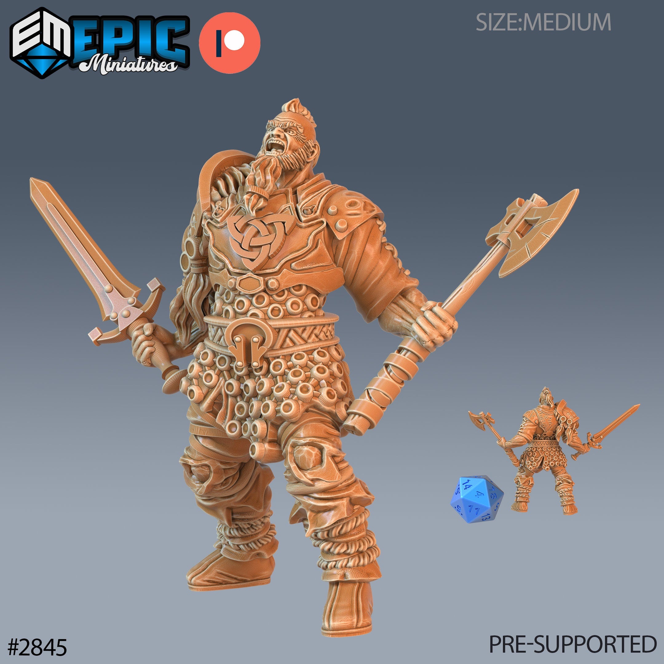 Viking Invader (3 Variants Available) - Epic Miniatures – Couatl's Hoard