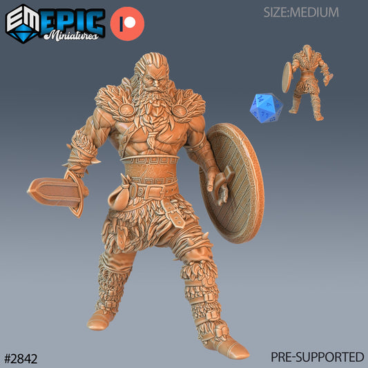 Barbarian Viking Warrior (3 Variants Available) - Epic Miniatures