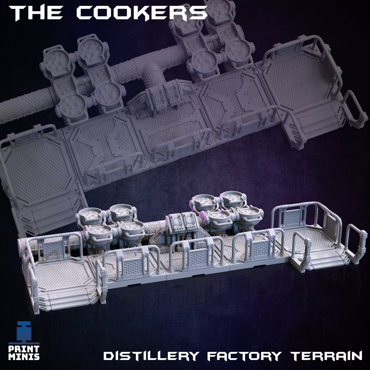 Distillation Machines - Scenery Kit - Print Minis