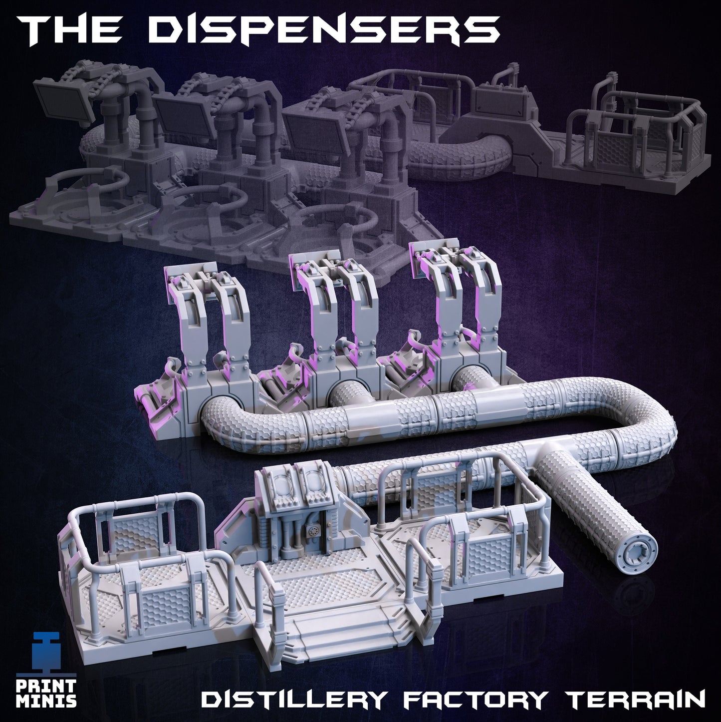 Distillation Machines - Scenery Kit - Print Minis