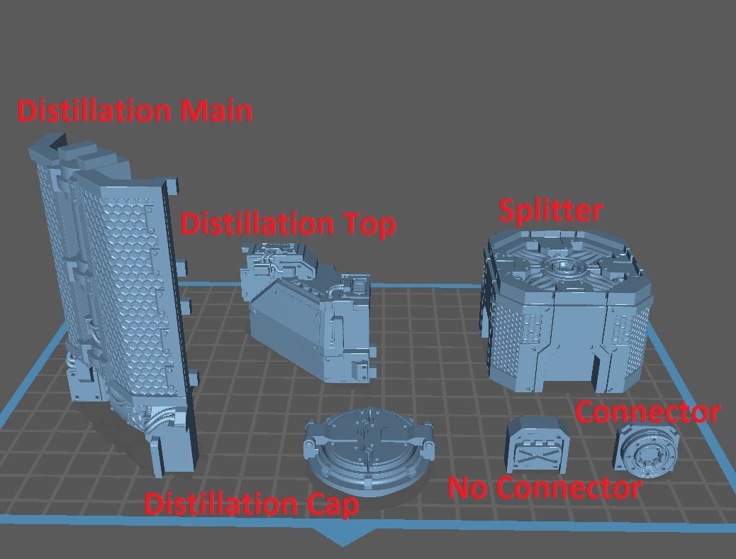 Distillation Machines - Scenery Kit - Print Minis