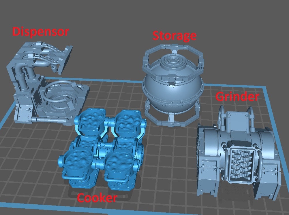 Distillation Machines - Scenery Kit - Print Minis