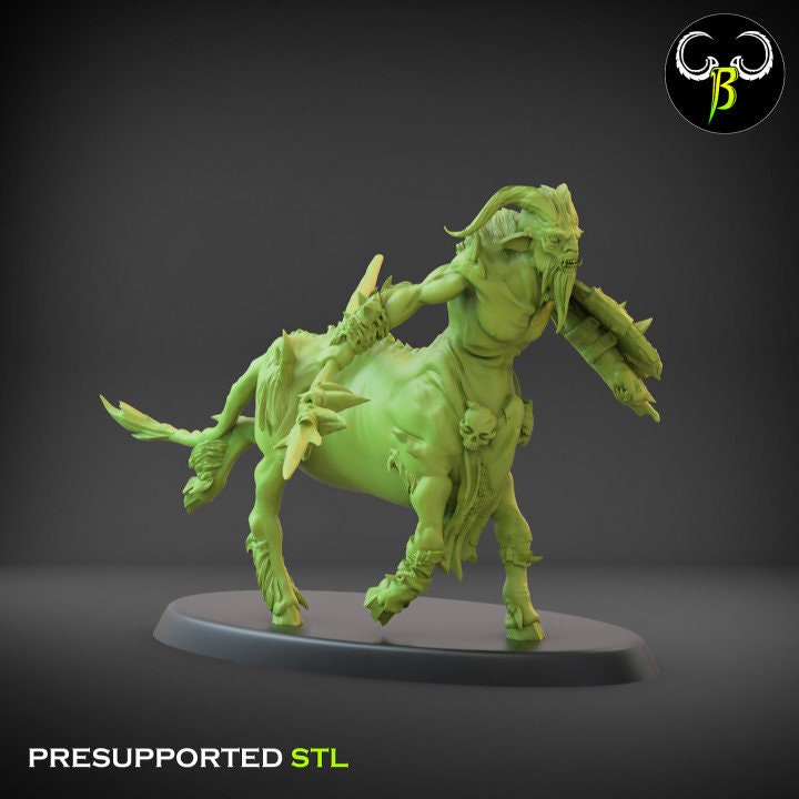 Horned Riders - Lance Squad (6 Variants Available) - Clay Beast Creations