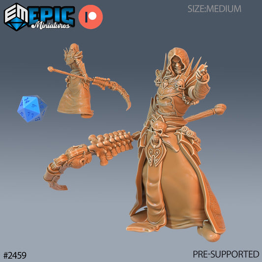 Necromancer Adventurer (3 Variants Available) - Epic Miniatures