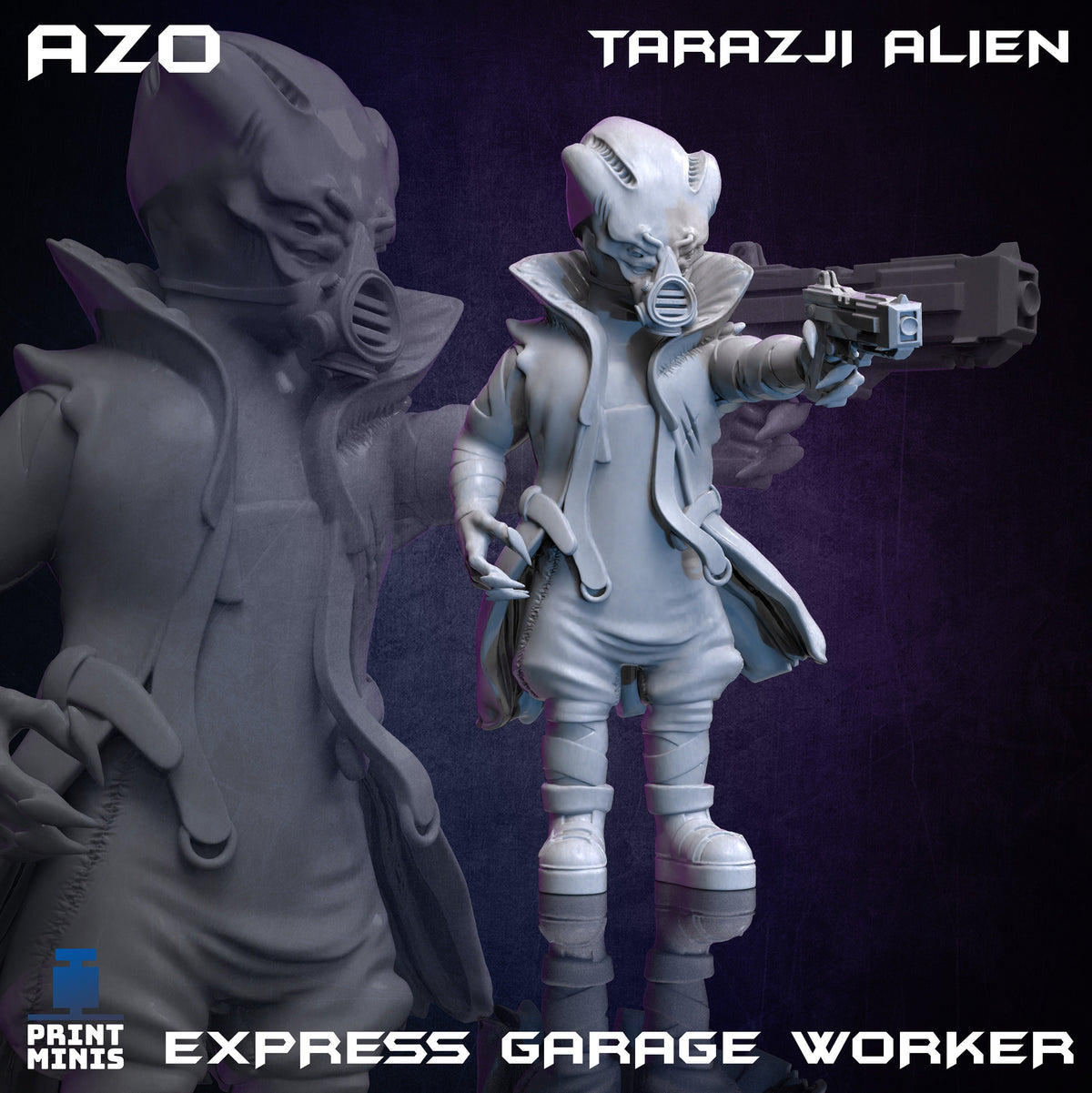 Alien Hoard Taraji Alien - Express Garage Worker (4 Variants Available) - Print Mi ...