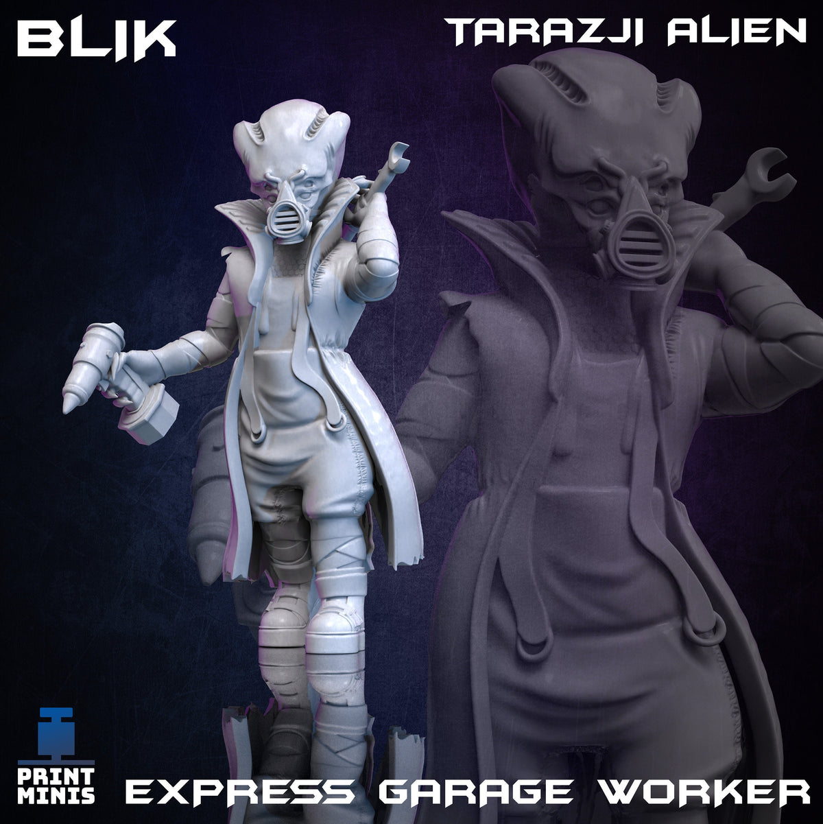 Alien Hoard Taraji Alien - Express Garage Worker (4 Variants Available) - Print Mi ...