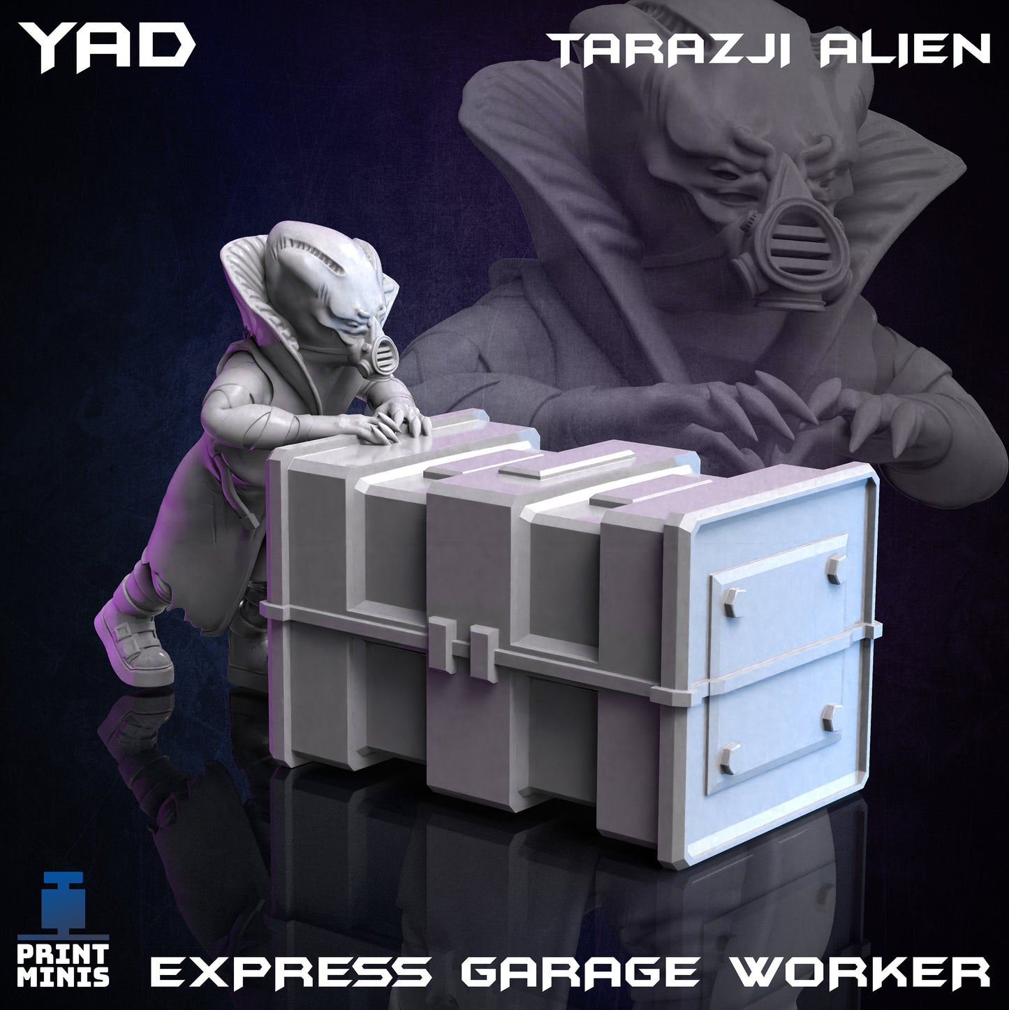 Taraji Alien - Express Garage Worker (4 Variants Available) - Print Minis