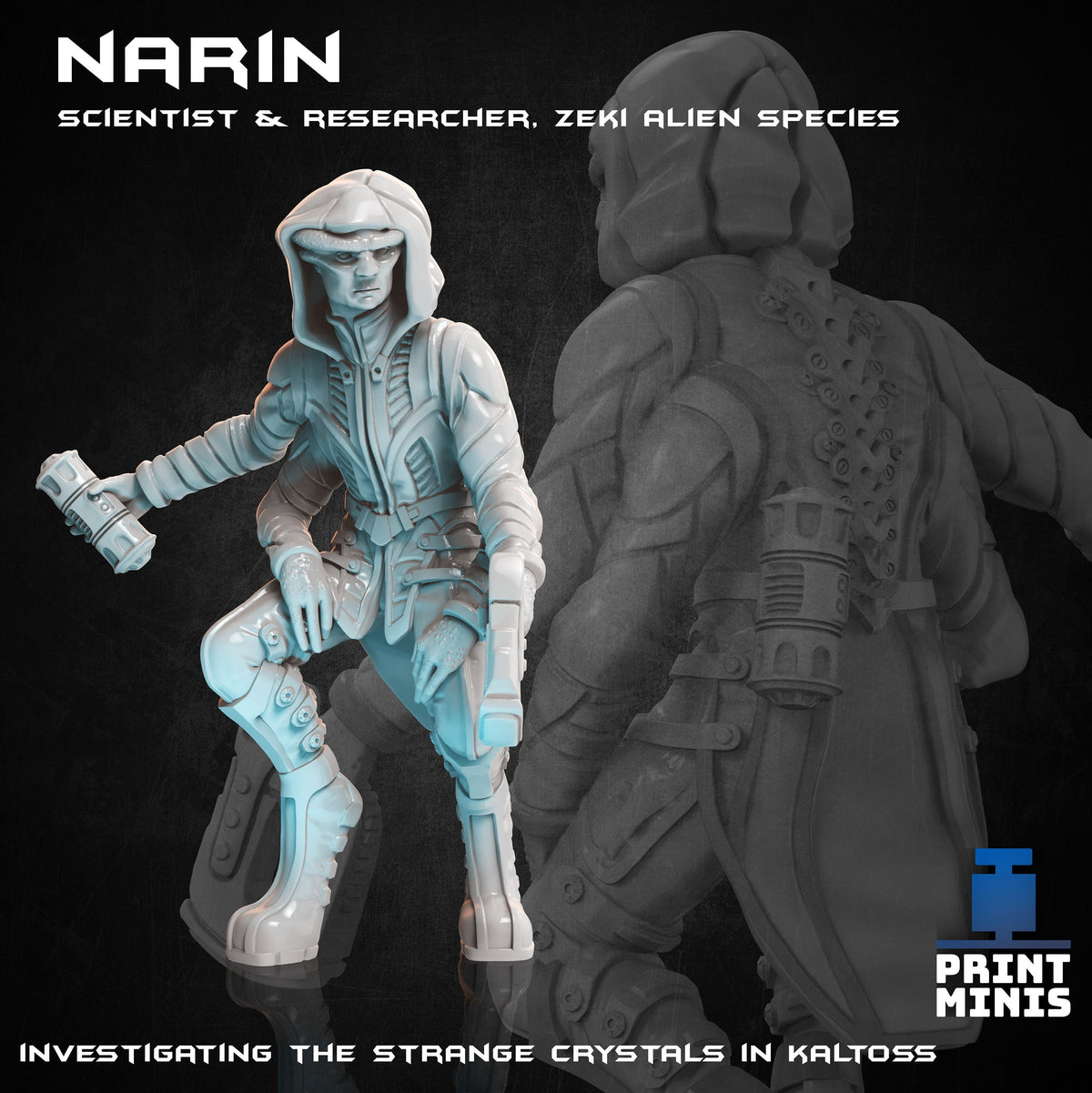 Alien Hoard Zeki Aliens (2 Variants Available) - Print Minis – Couatl's Hoard