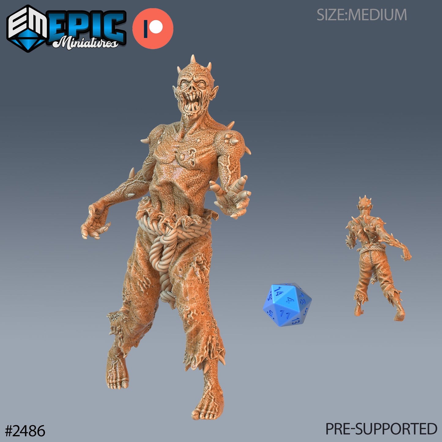 Thorn Zombie (3 Variants Available) - Epic Miniatures