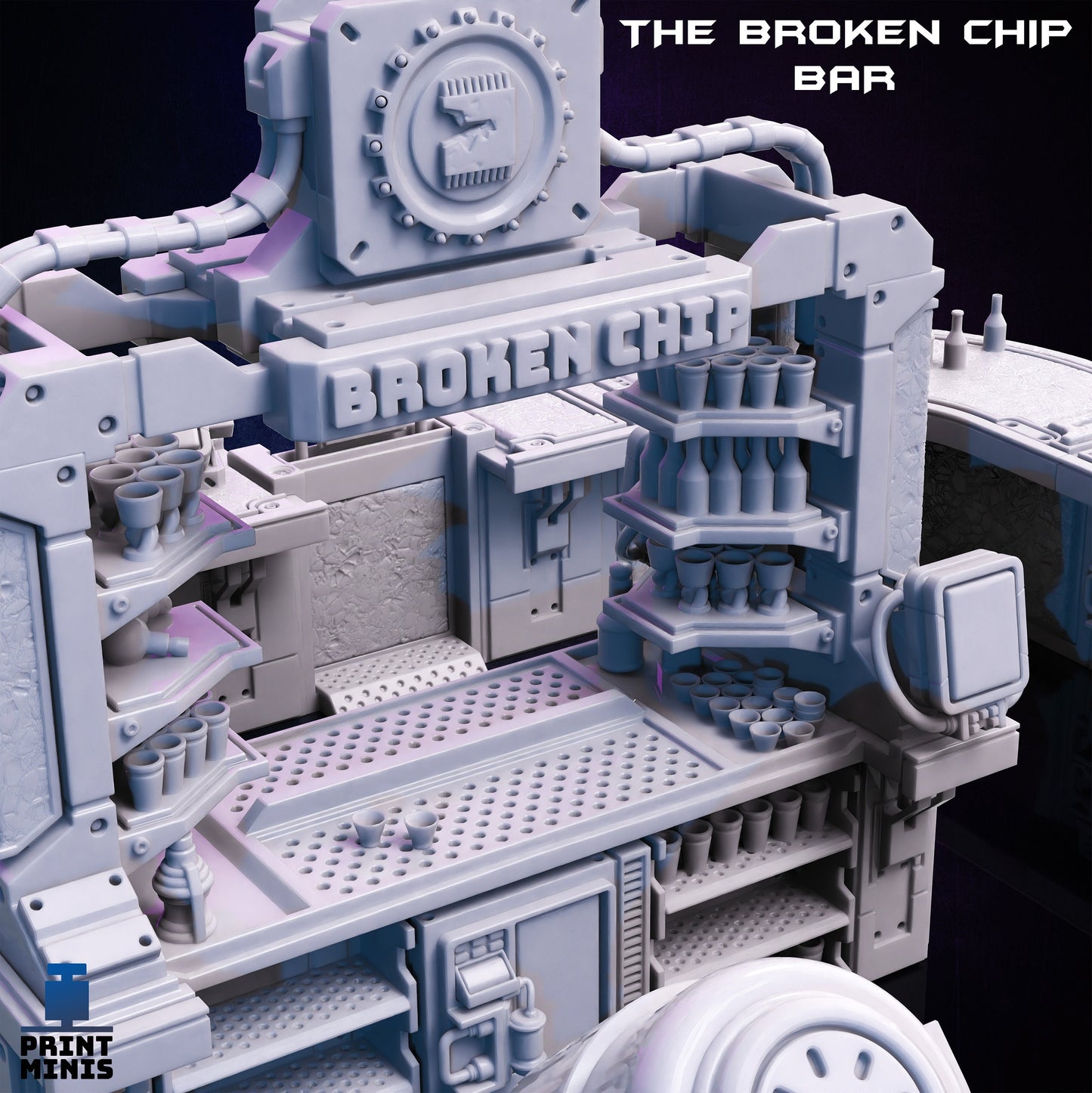 Broken Chip Bar - Scenery Kit - Print Minis