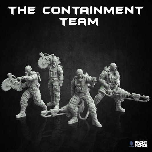 Containment Team (4 Variants Available) - Print Minis