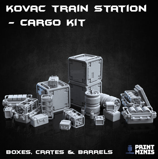 Train Station Cargo Kit - Print Minis