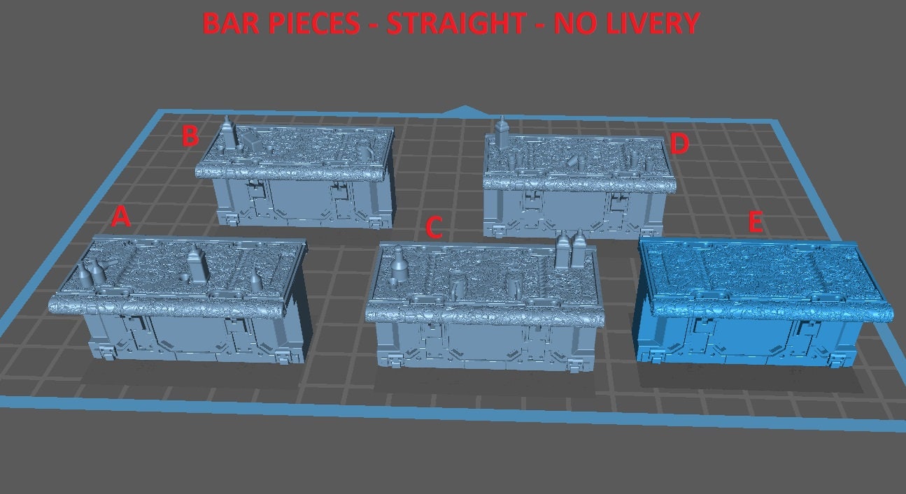 Broken Chip Bar - Scenery Kit - Print Minis