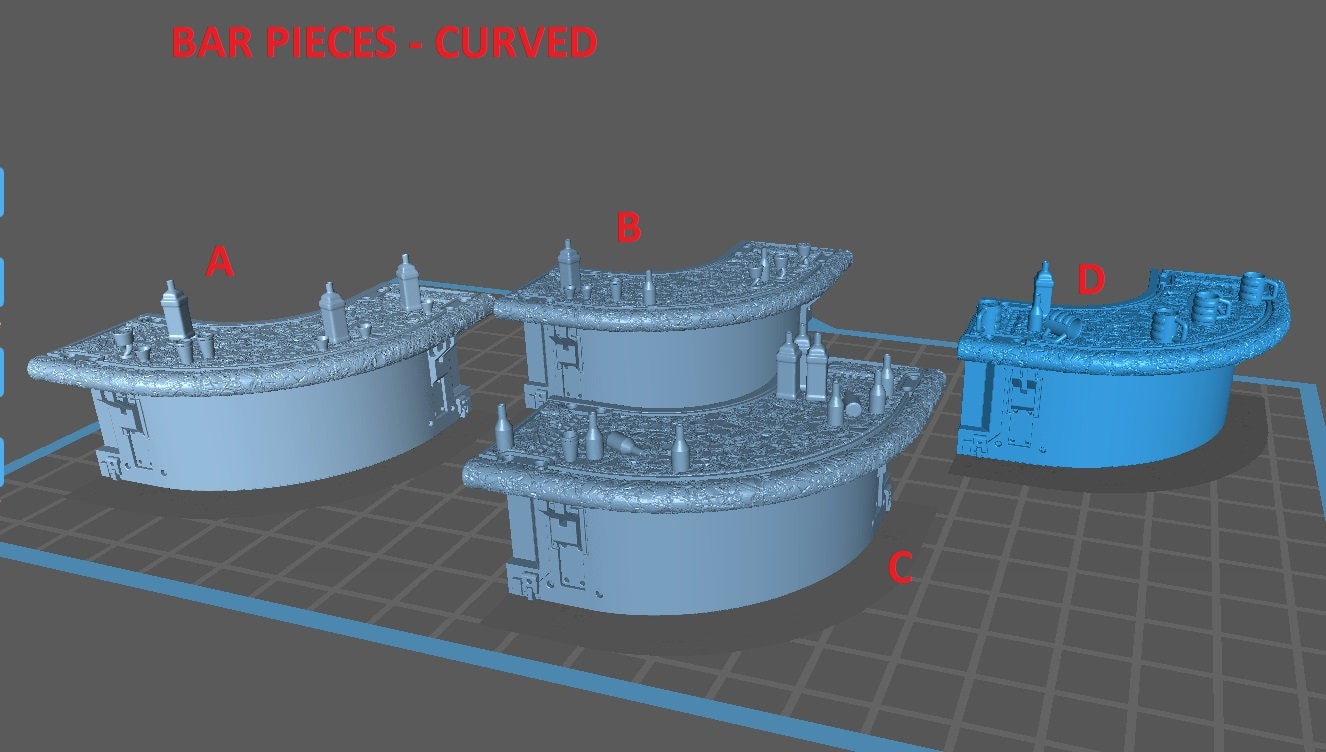 Broken Chip Bar - Scenery Kit - Print Minis