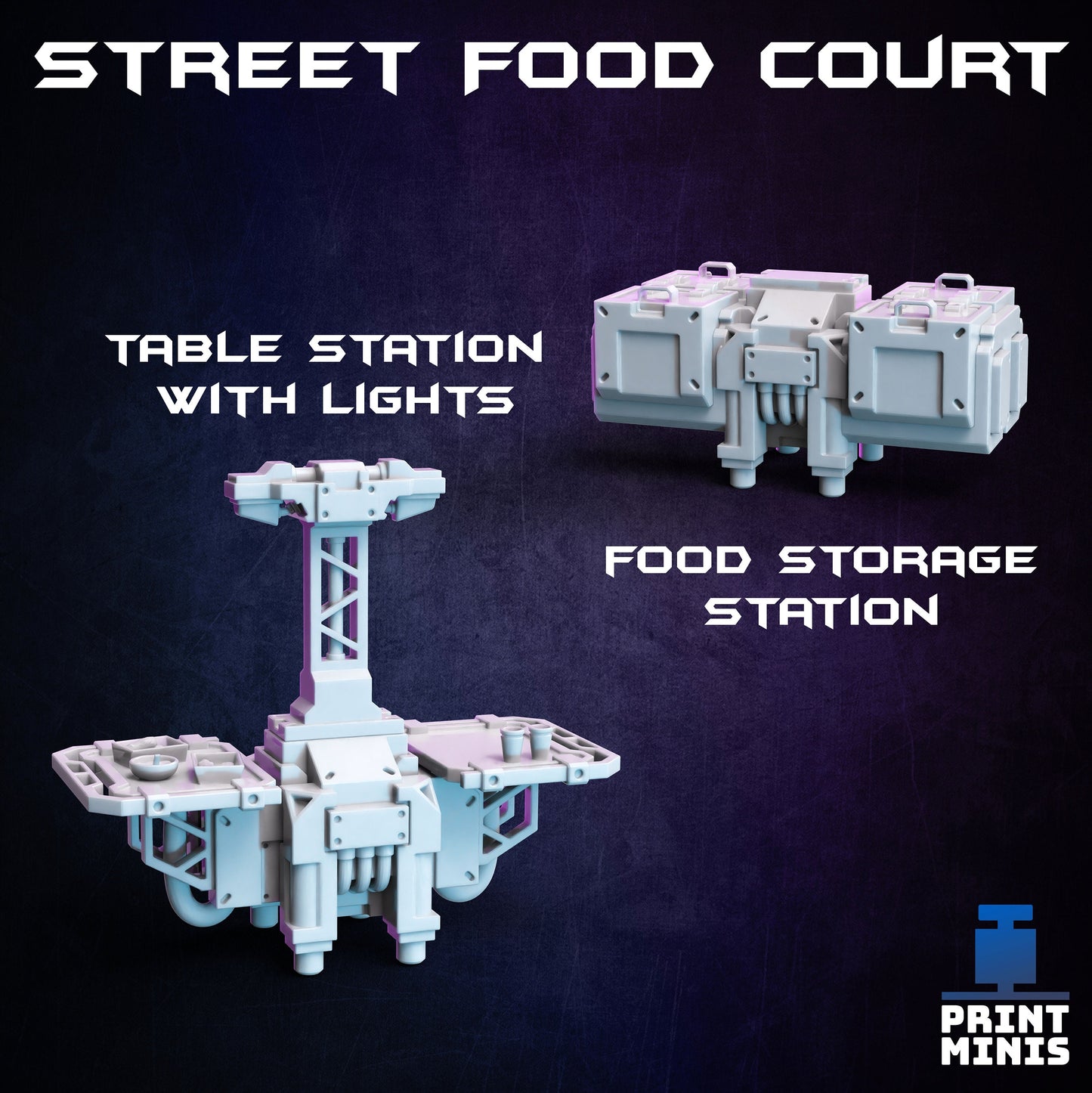 Food Court Kit - Print Minis