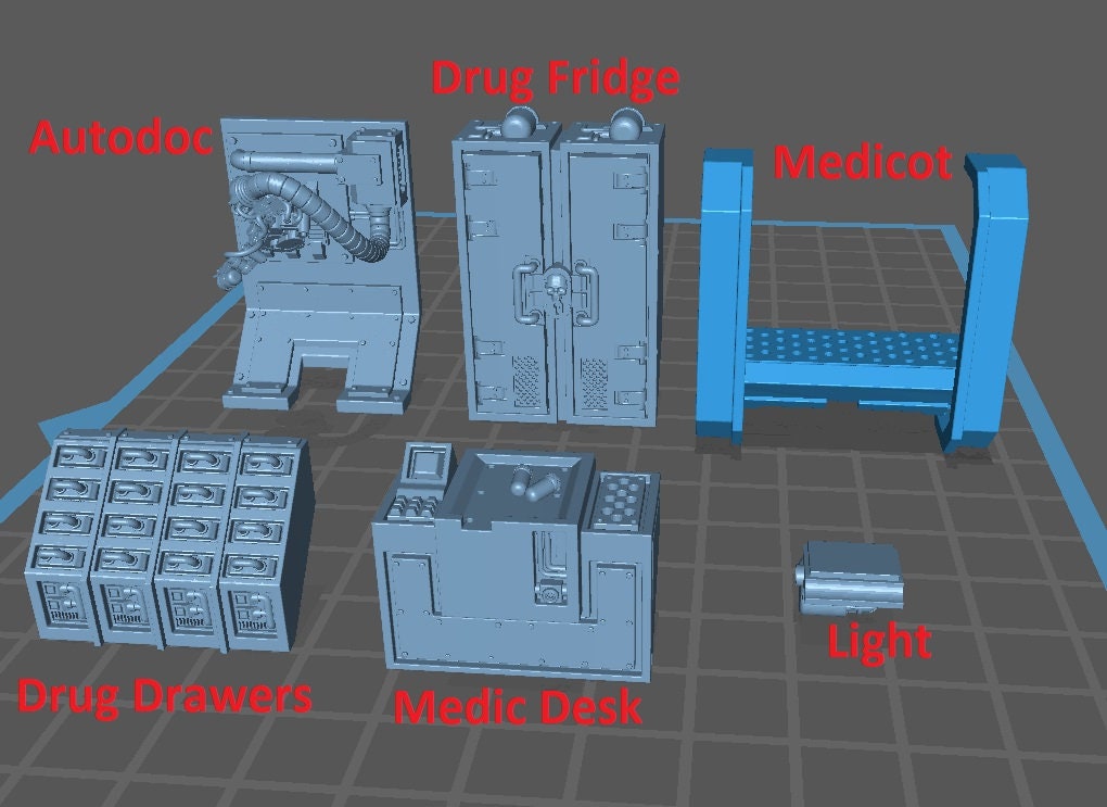 Medicant Container - Scenery Kit - Print Minis