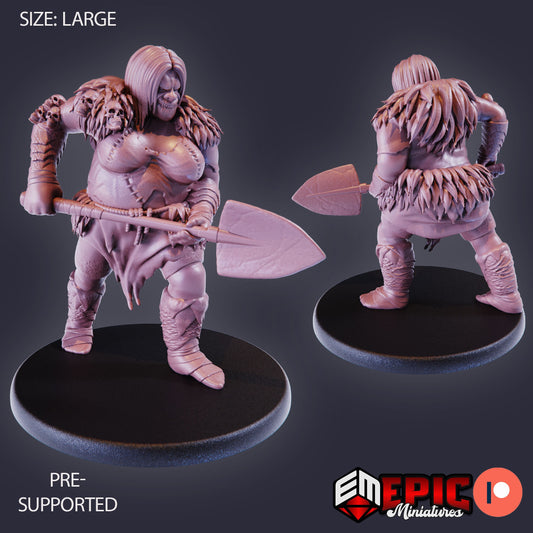 Ogre Female (3 Variants) - Epic Miniatures