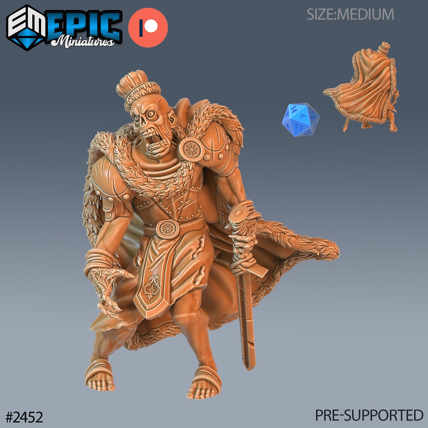 Zombie King (3 Variants Available) - Epic Miniatures
