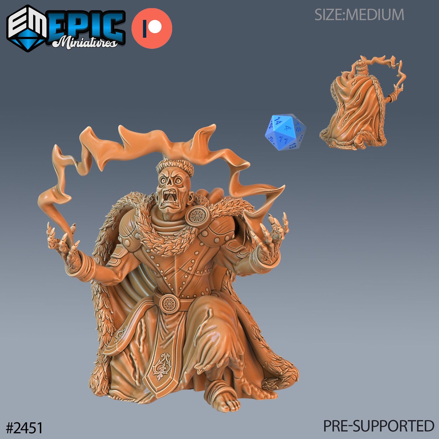 Zombie King (3 Variants Available) - Epic Miniatures