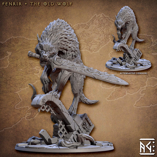 Fenrir the Old Wolf (2 Variants Available) - Artisan Guild