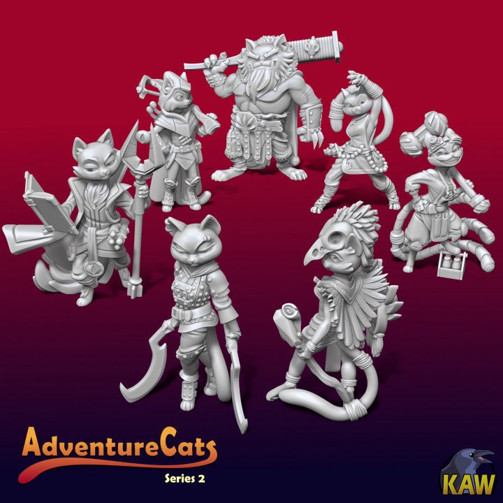 Adventure Cats Series 2 (9 Variants Available) - Kawna Minis