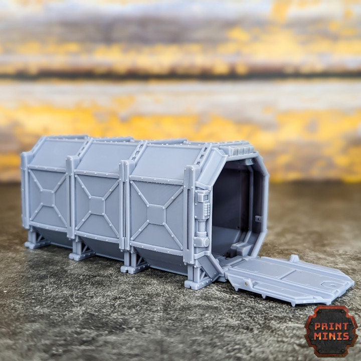 Container Food Truck - Scenery Kit - Print Minis