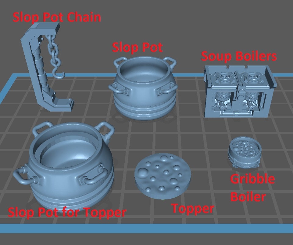 Container Food Truck - Scenery Kit - Print Minis