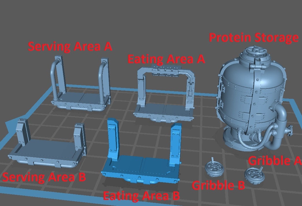 Container Food Truck - Scenery Kit - Print Minis