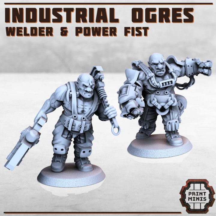 Industrial Slave Ogres (5 Variants Available) - Print Minis